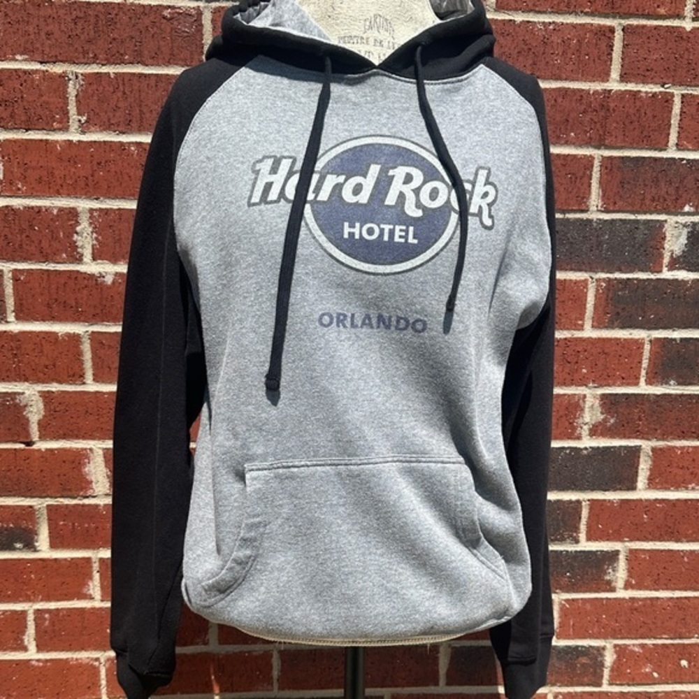Hard Rock Cafe Gray and Black Men's Sweatshirt  HG